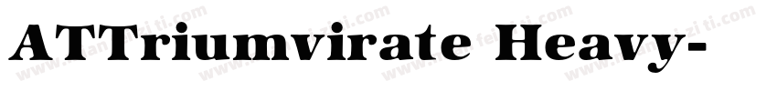 ATTriumvirate Heavy字体转换